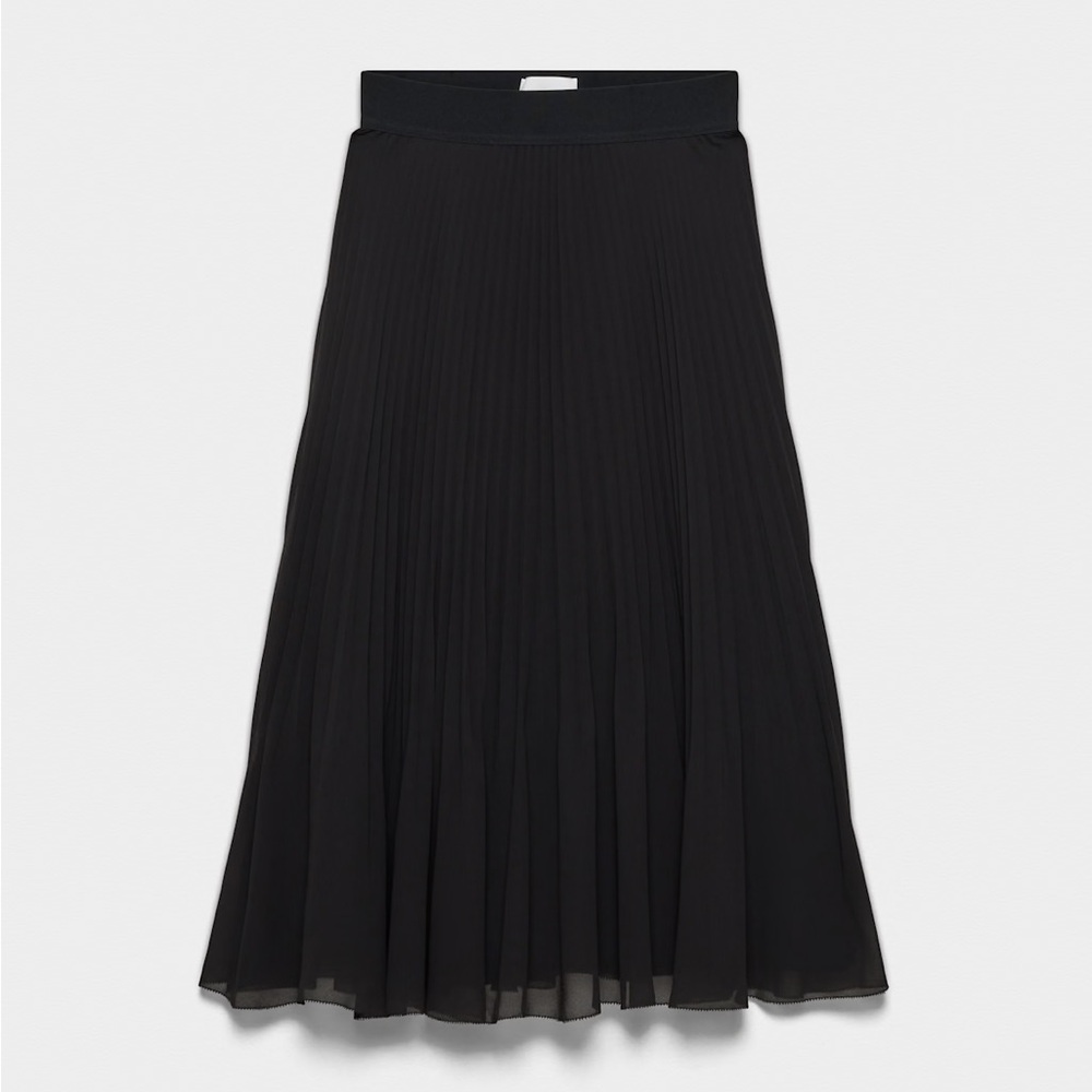 Aritzia Babaton Pleated Midi Skirt